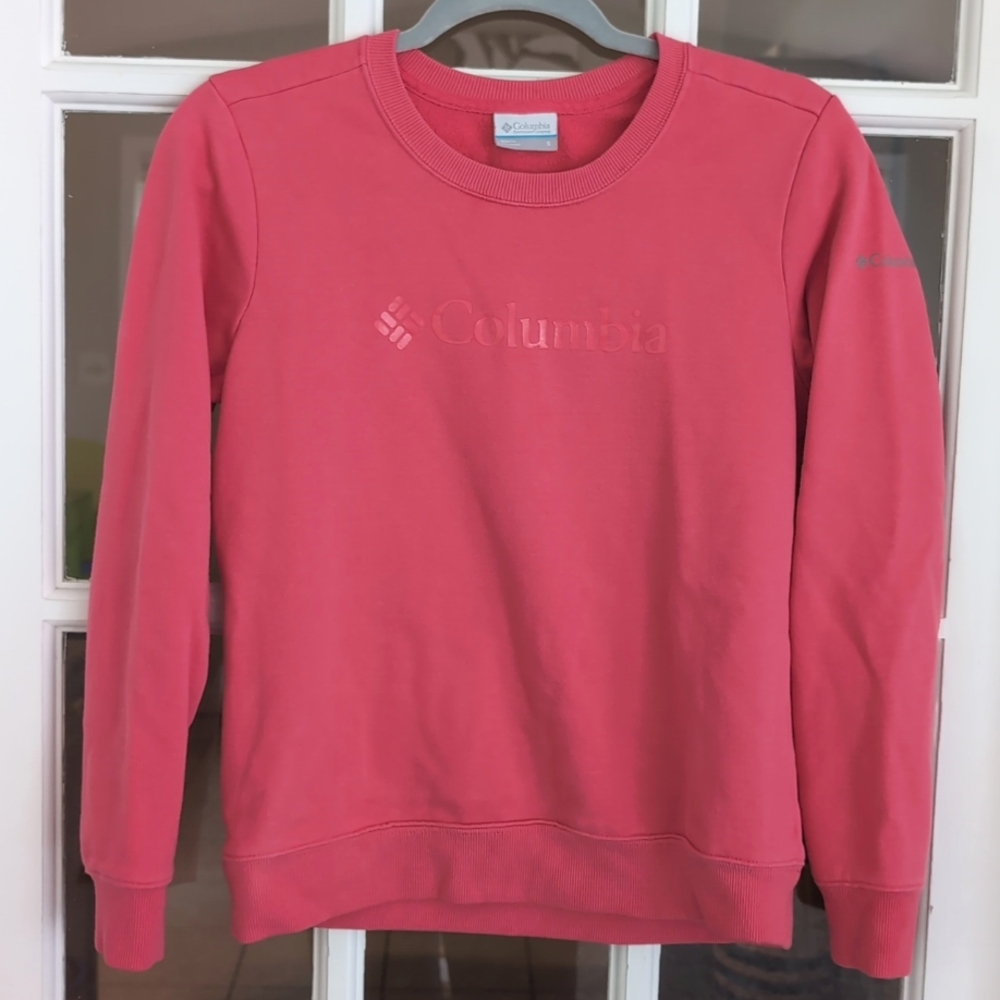 Women's Small Columbia Pullover Sweatshirt Pink
